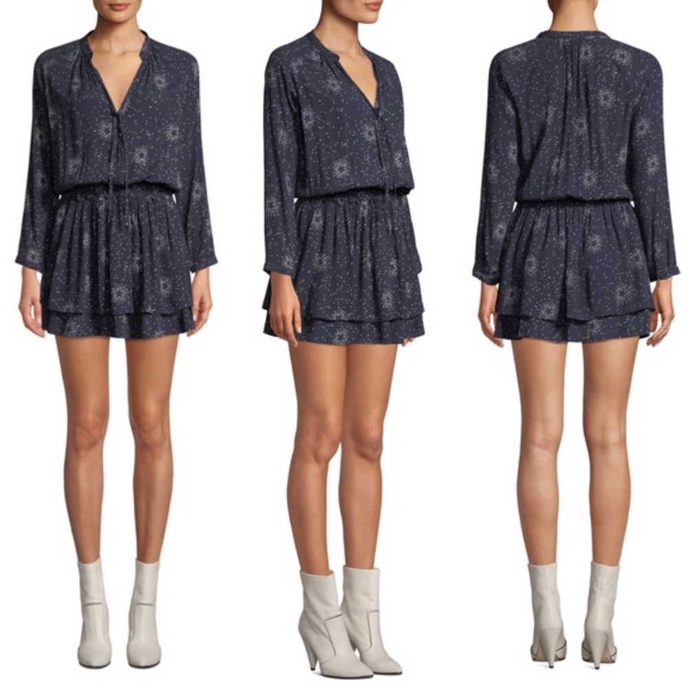 Rails | Jasmine Navy Star Print Dress SZ XS